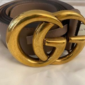 Gucci GG Marmont Porcelain Rose Belt